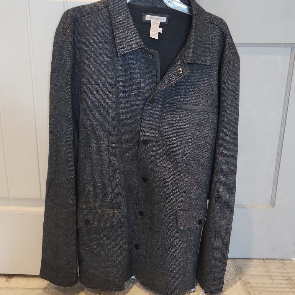 Men's Charcoal Shirt Jacket